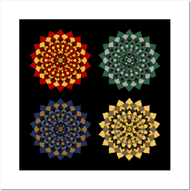 House Pride Floral Mandalas Wall Art by ElviraDraat